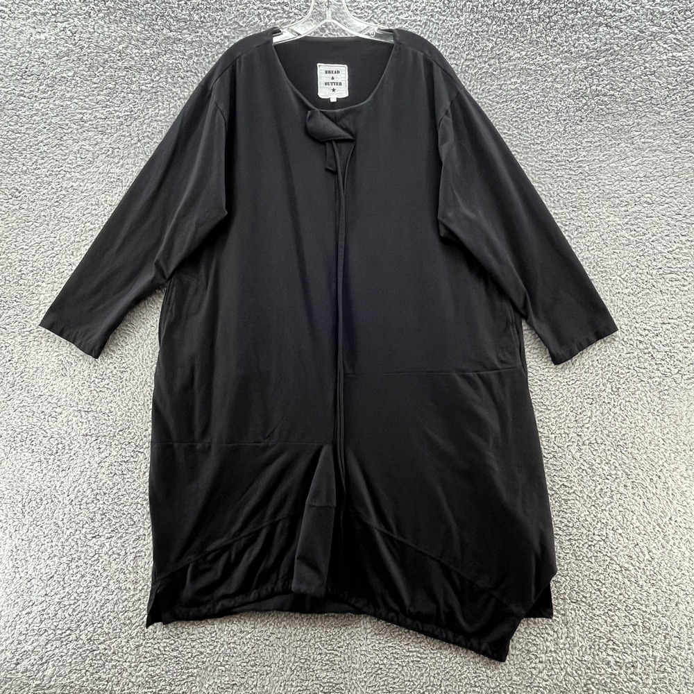 Bread Butter Dress Large Black Lagenlook Avant Garde Pockets Made Italy Relaxed
